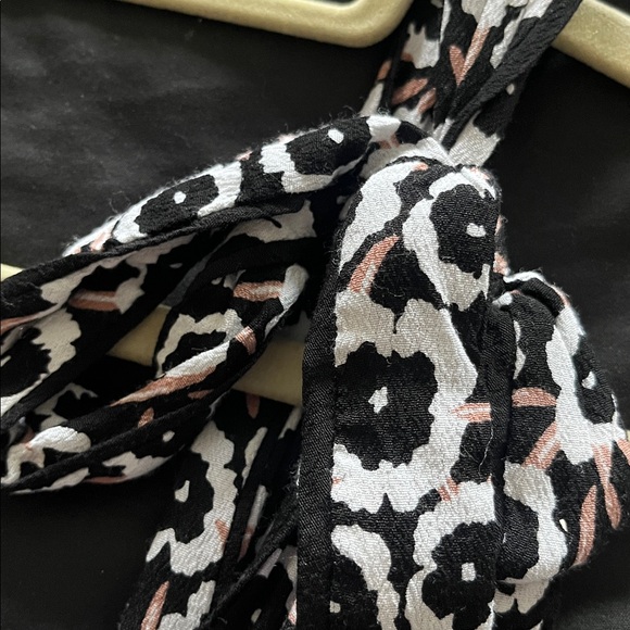 DVF for Target - Women's Smocked Tie Strap Neutral Poppy Midi Dress - Picture 7 of 9